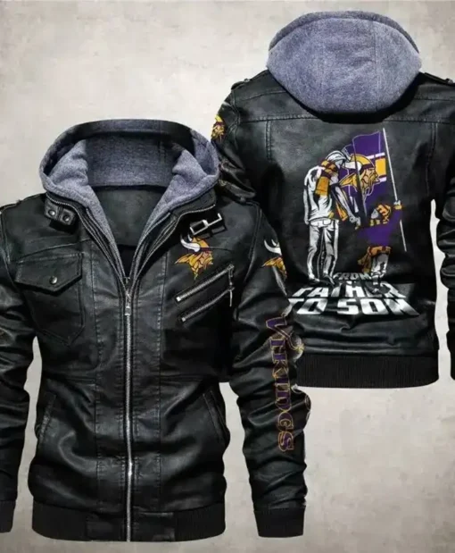 Minnesota Vikings Leather Jacket