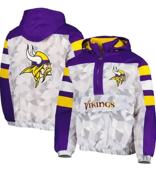 Minnesota Vikings Pullover Starter Jacket For Sale