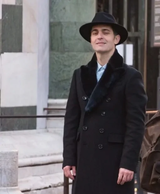 Money Heist Berlin Black Wool Coat