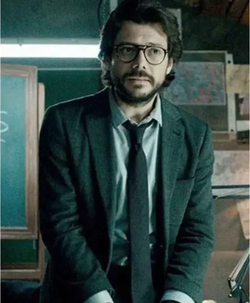 Money Heist El Profesor Suiting Fabric Blazer