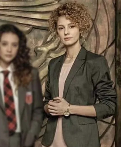 Money Heist Mónica Gaztambide Grey Blazer