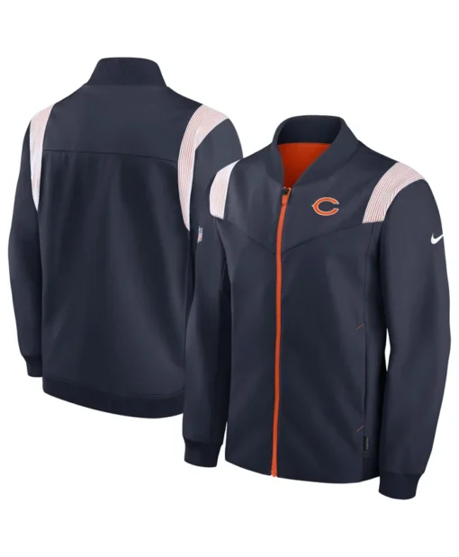 Monty Sports Chicago Bears Full-Zip Bomber Jacket