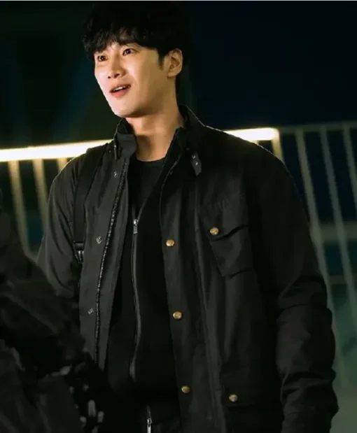 My Name Ahn Bo-Hyun Black Cotton Jacket