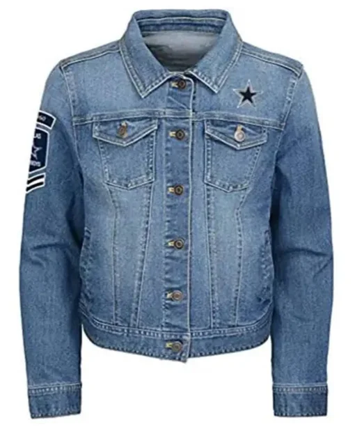 NFL Morley Dallas Cowboys Blue Denim Jacket