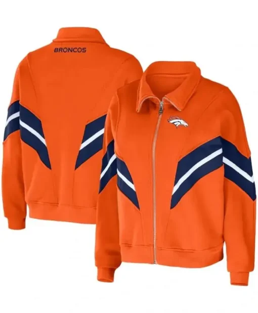 NFL Osbert Denver Broncos Orange Bomber Jacket