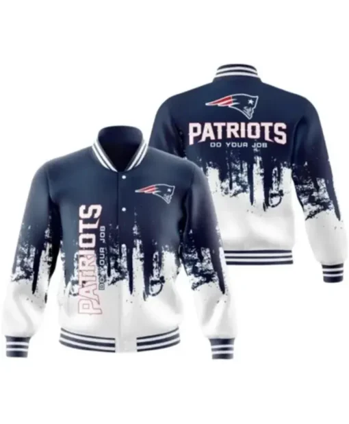 NFL Team New England Patriots Varsity Jacket For Men And Women For Sale