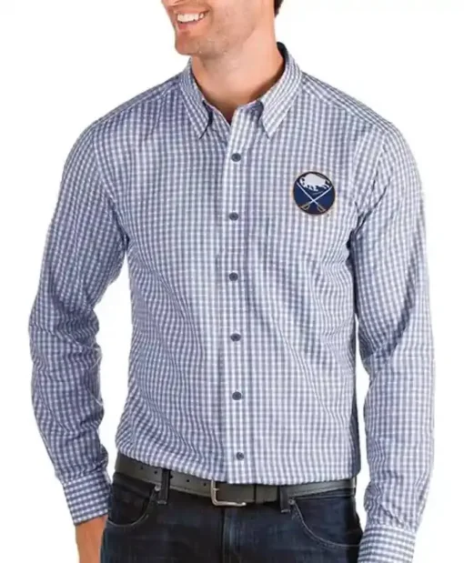 NHL Buffalo Sabres Button Up Dress Shirt