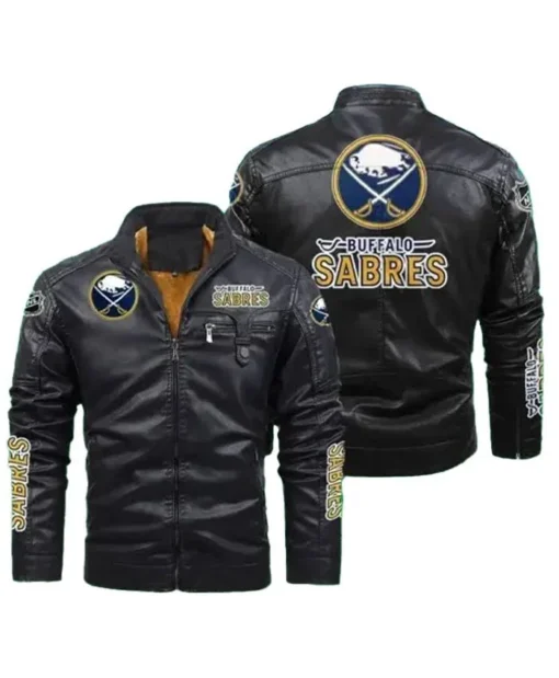 NHL Buffalo Sabres Motorcycle Leather Jacket