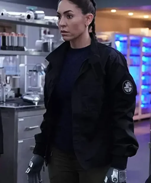 Natalia Cordova Buckley Agents of Shield Slingshot Black Jacket