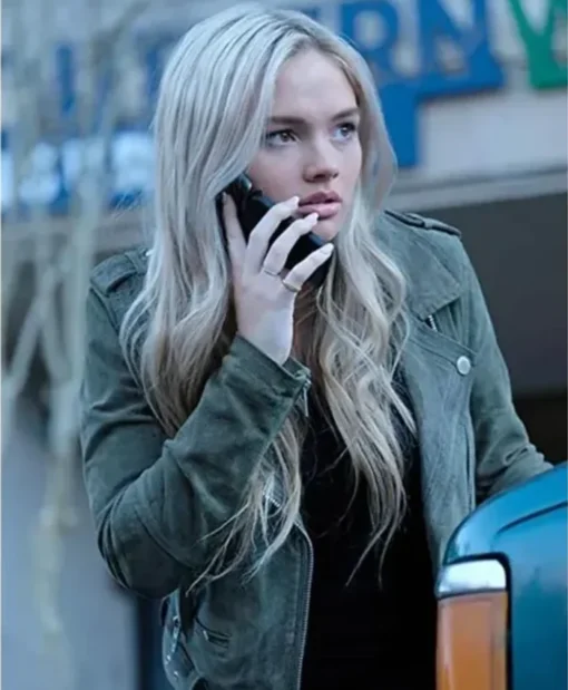 Natalie Alyn Lind The Gifted Leather Biker Jacket