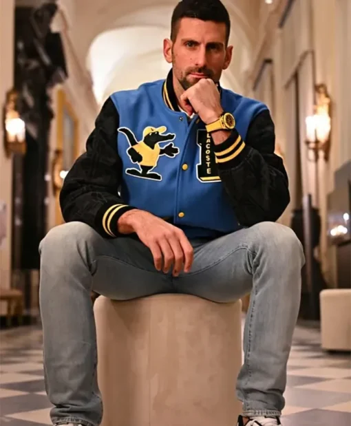 Novak Djokovic Lacoste Letterman Varsity Jacket