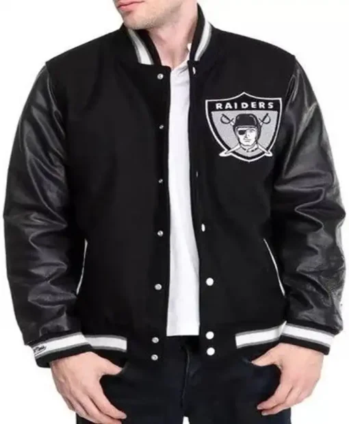 Oakland Raiders Heavyweight Varsity Jacket