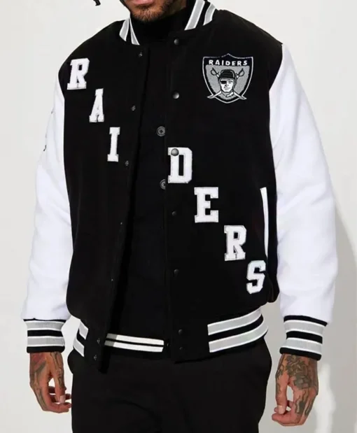 Oakland Raiders Letterman Varsity Jacket