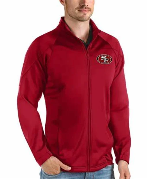 Odie Bauch San Francisco 49ers Red Track Jacket