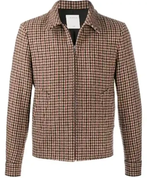 Oliver Stark TV Series 9-1-1 Evan Buckley Cotton Houndstooth Jacket