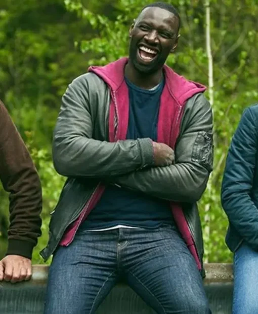 Omar Sy The Takedown Bomber Leather Jacket