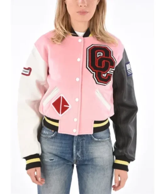 Opening Ceremony Varsity Pink Jacket