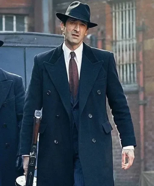 Peaky Blinders Adrien Brody Black Wool-Blend Trench Coat