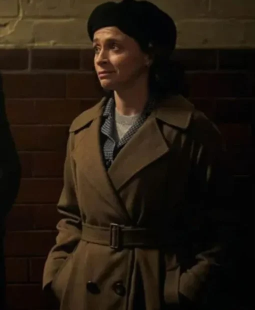 Peaky Blinders Charlene McKenna Brown Belted Coat