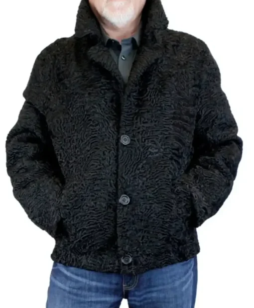 Persian Astrakhan Lamb Fur Black Jacket