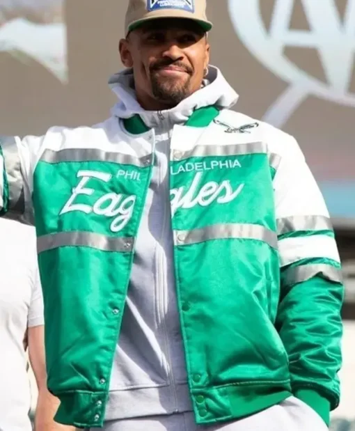 Philadelphia Eagles Super Bowl LVII Jalen Hurts Varsity Jacket