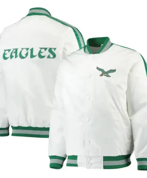 Philadelphia Eagles Throwback Jacket White