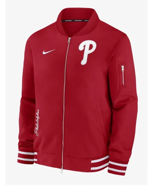 Philadelphia Phillies Red Bomber Jacket