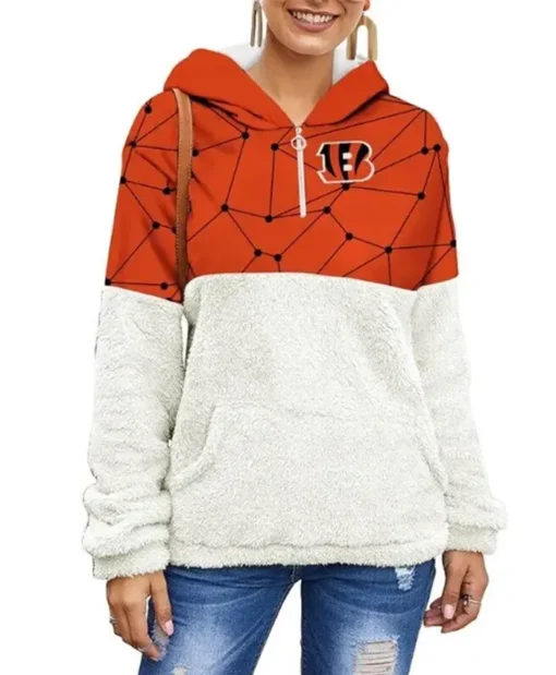 Philip Cincinnati Bengals Sherpa Pullover Jacket