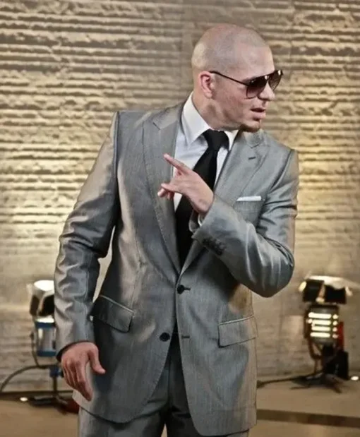 Pitbull Checkered Grey Suit