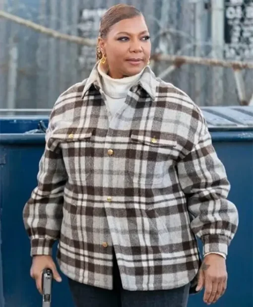 Queen Latifah The Equalizer S03 Check Jacket