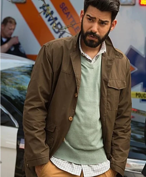 Rahul Kohli Izombie Brown Cotton Jacket