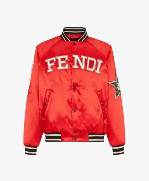 Red Letterman The Kid Laroi Varsity Bomber Jacket