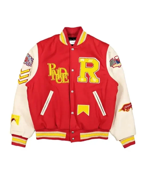 Rhude Bull Letterman Varsity Jacket