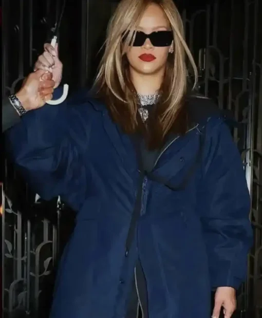 Rihanna Blue Coat