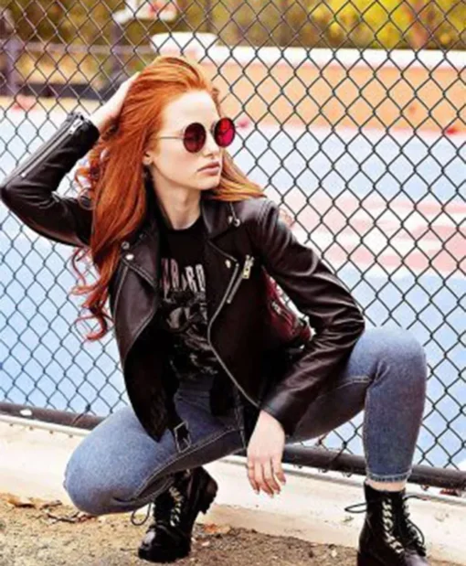 Riverdale Madelaine Petsch Leather Black Jacket