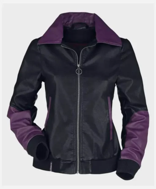 Riverdale Pretty Poisons Black and Purple Varsity Jacket