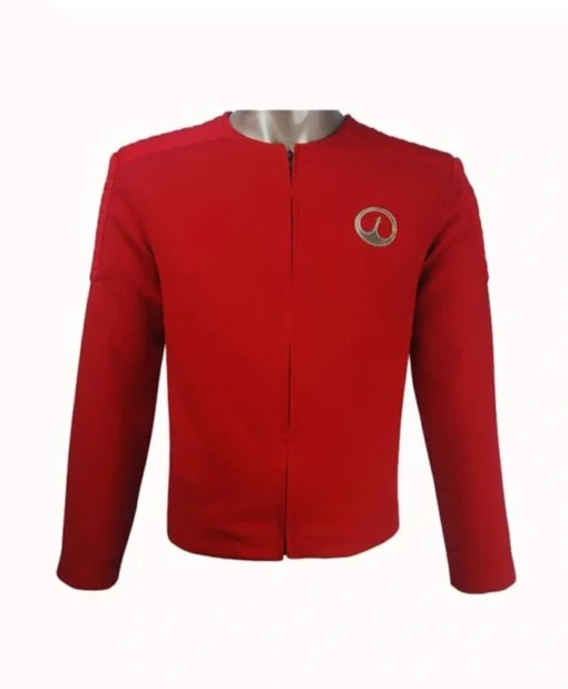 Robert Daly TV Series Black Mirror Jesse Plemons Red Cotton Jacket