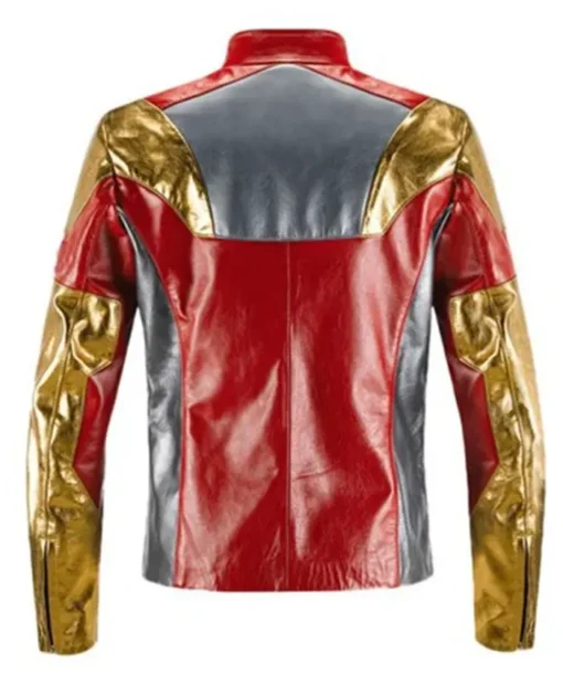 Robert Downey Movie Spider-Man Homecoming Iron Man Tony Stark Multicolor Leather Jacket