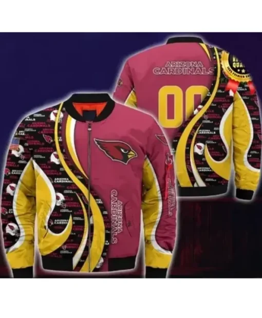 Robinson Arizona Cardinals All Over Print Bomber Jacket