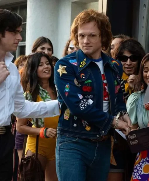 Rocketman Elton John Pactched Denim Jacket