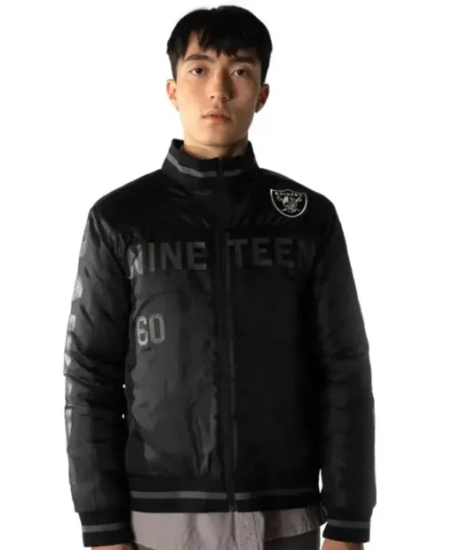 Ryder Las Vegas Raiders Black Full-Zip Jacket