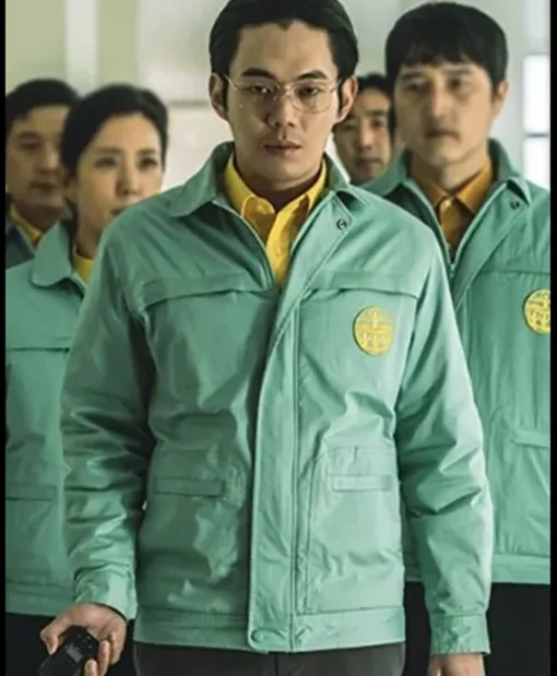 Hellbound Ryu Kyung-Soo Green Cotton Uniform Jacket