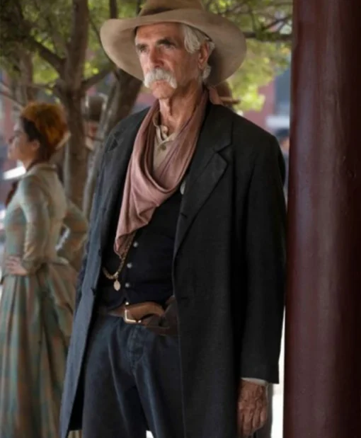 Sam Elliott TV Series Yellowstone 1883 Shea Brennan Black Coat