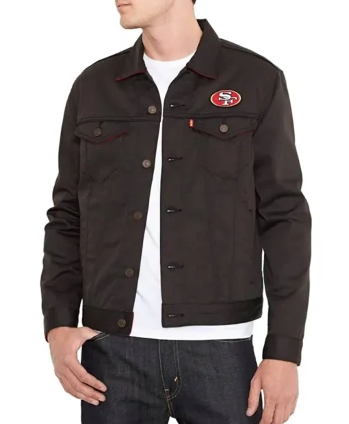 San Francisco 49Ers Levi’s Black Twill Black Jacket