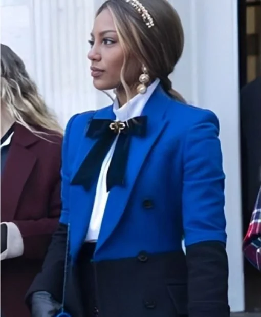 Savannah Lee Smith Gossip Girl S02 Blue & Black Coat