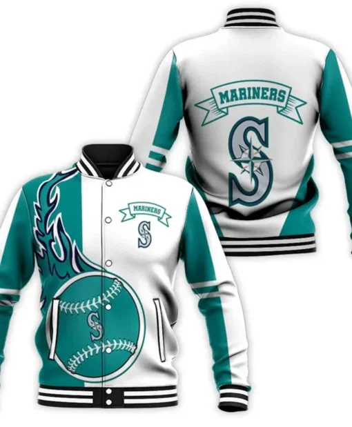 Seattle Mariners 3D Varsity Jacket