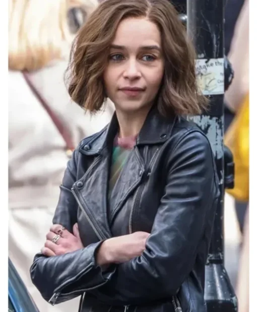 Secret Invasion Emilia Clarke Leather Black Jacket