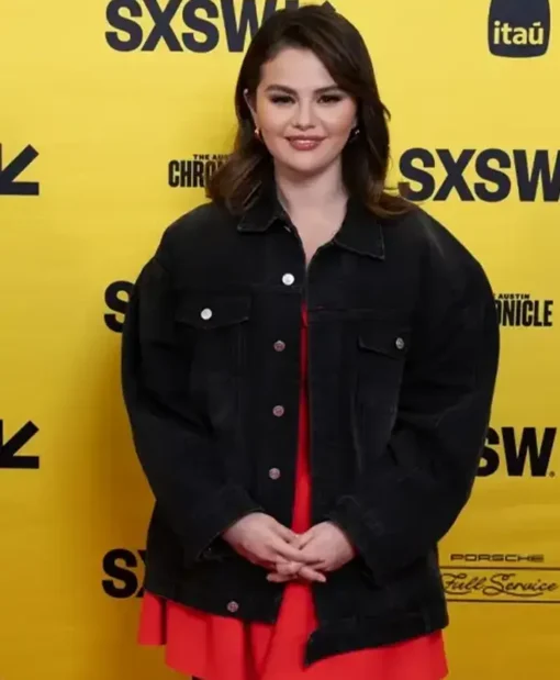 Selena Gomez SXSW Festival 2024 Black Denim Jacket