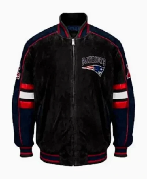 Shop NFL Team Hannah Cassin New England Patriots Suede Leather Jacket For Men And Women