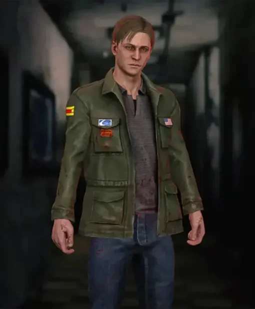 Silent Hill 2 James Sunderland Leather Green Jacket